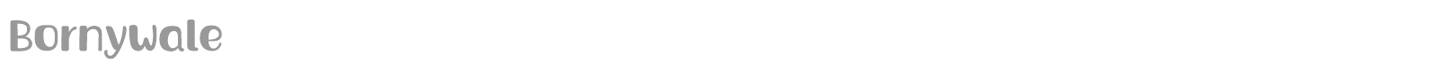 Bornywale font preview